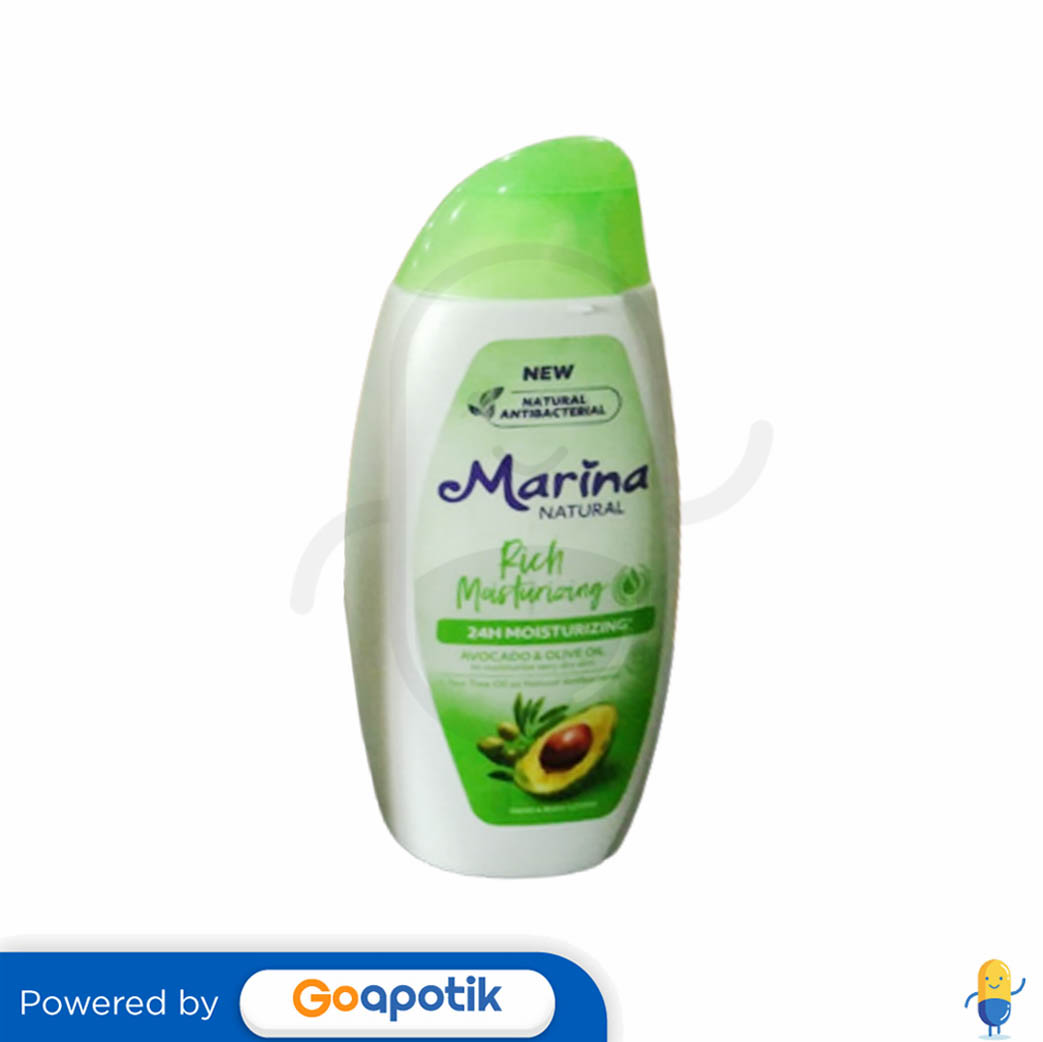 MARINA NATURAL HAND & BODY LOTION RICH MOISTURIZING 95 ML BOTOL ...