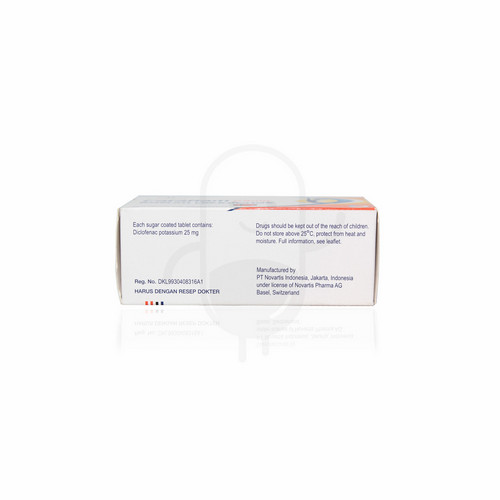 Cataflam 25 Mg Box 50 Tablet Kegunaan Efek Samping Dosis Dan Aturan Pakai
