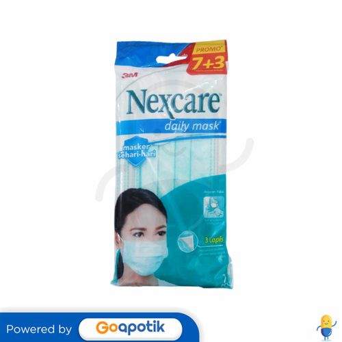 3M NEXCARE DAILY MASK EARLOOP SACHET 7+3 PCS