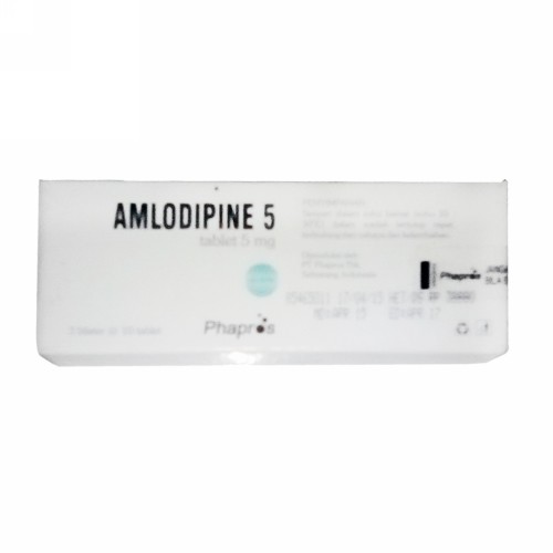 AMLODIPINE BESILATE PHAPROS 5 MG STRIP 10 TABLET