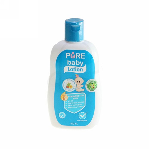 PURE BABY LOTION FOR SENSITIVE SKIN 200 ML BOTOL