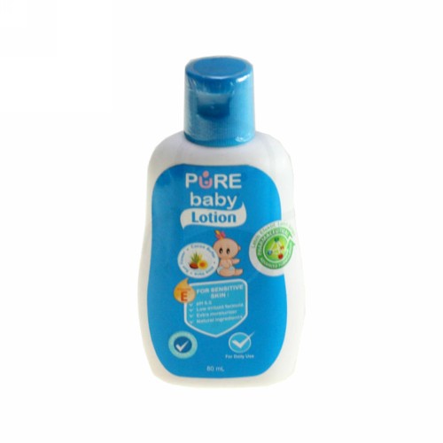 PURE BABY LOTION FOR SENSITIVE SKIN 80 ML BOTOL