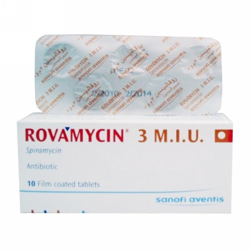 ROVAMYCIN 3 M.I.U TABLET BOX