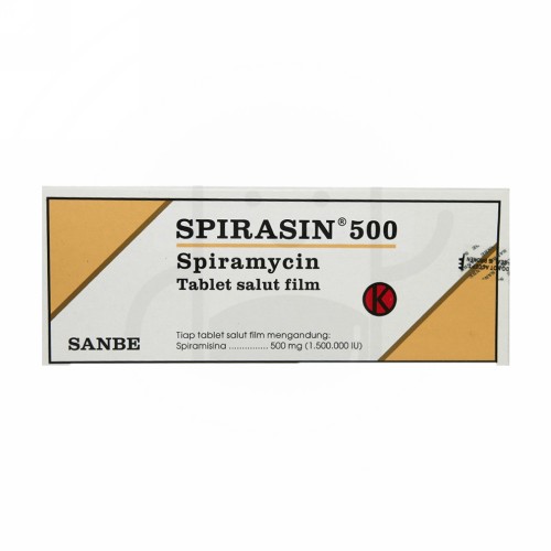SPIRASIN 500 MG BOX 100 TABLET