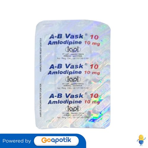 A-B VASK 10 MG STRIP 10 TABLET - Kegunaan, Efek Samping, Dosis Dan ...