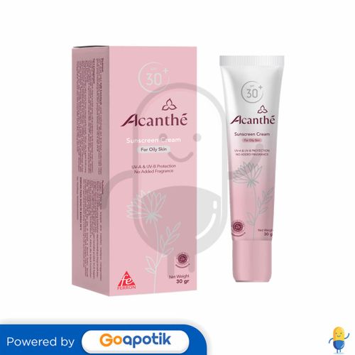 ACANTHE SPF 30+ FOR OILY SKIN 30 GRAM TUBE / SUNBLOCK