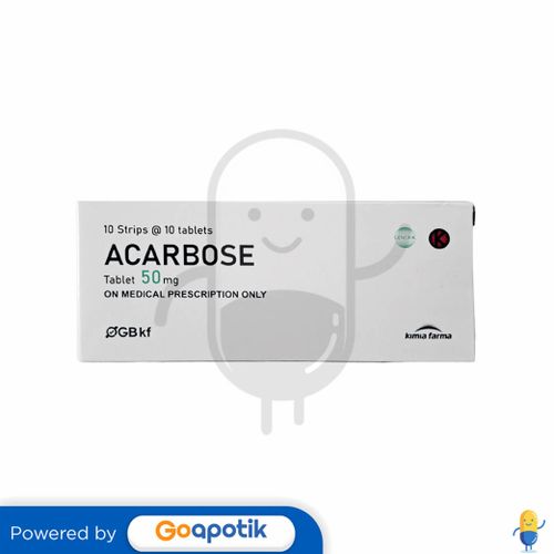 ACARBOSE KIMIA FARMA 50 MG BOX 100 TABLET