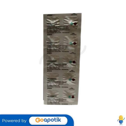 ACARBOSE KIMIA FARMA 50 MG STRIP 10 TABLET