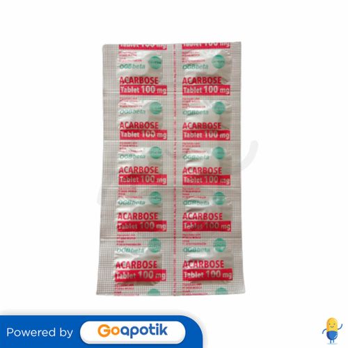 ACARBOSE OGB BETA 100 MG STRIP 10 TABLET