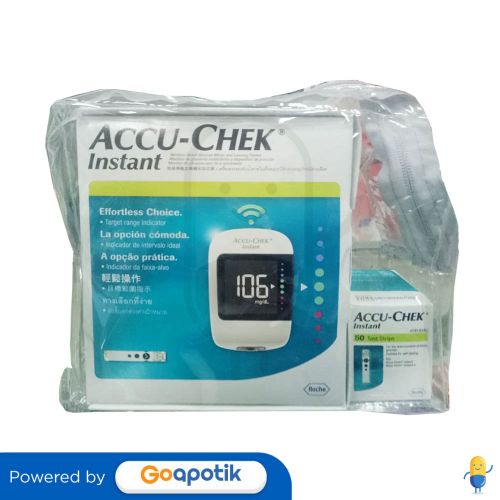 ACCU-CHEK INSTANT GLUCOSE METER + ACCU CHEK INSTANT STRIP BOX 50 PCS