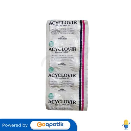 Ulasan Produk ACICLOVIR KIMIA FARMA 200 MG STRIP 10 TABLET