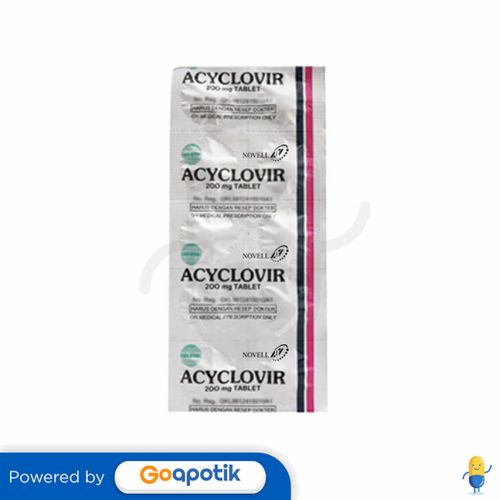 ACYCLOVIR NOVELL 200 MG TABLET