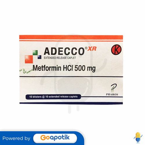 ADECCO XR 500 MG BOX 100 KAPLET