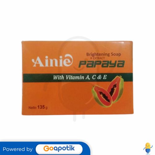 AINIE PAPAYA BRIGHTENING SOAP WITH VITAMIN 135 GRAM