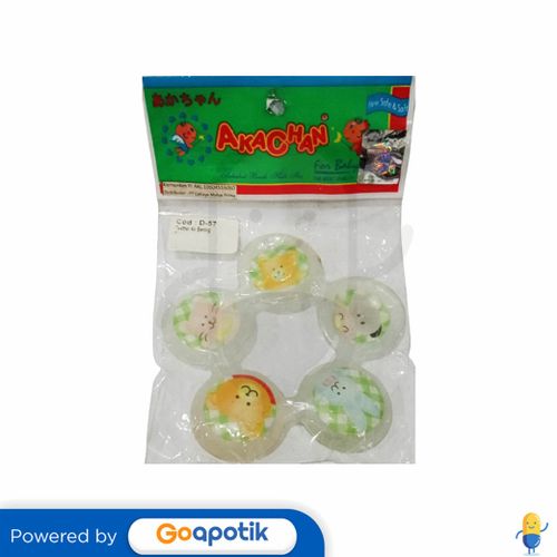 AKACHAN TEETHER AIR D57- RING ANIMAL PIECE