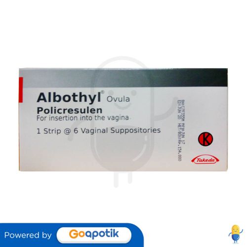 ALBOTHYL VAGINAL SUPPOSITORIA BOX 6 PCS