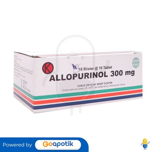 ALLOPURINOL BERNOFARM 300 MG BOX 100 TABLET