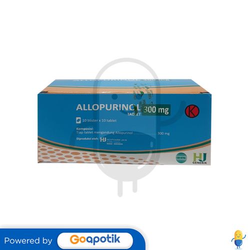 ALLOPURINOL HEXPHARM 300 MG BOX 100 TABLET