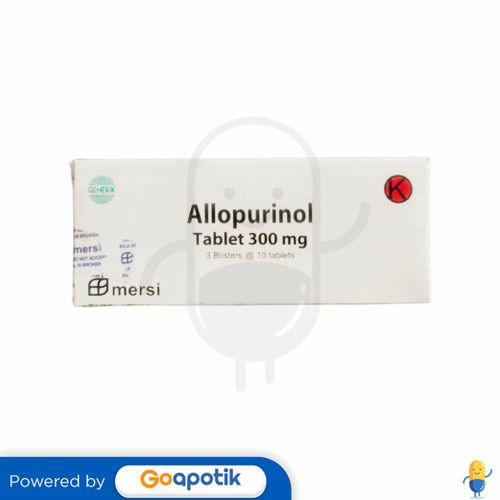 ALLOPURINOL MERSIFARMA 300 MG BOX 30 TABLET