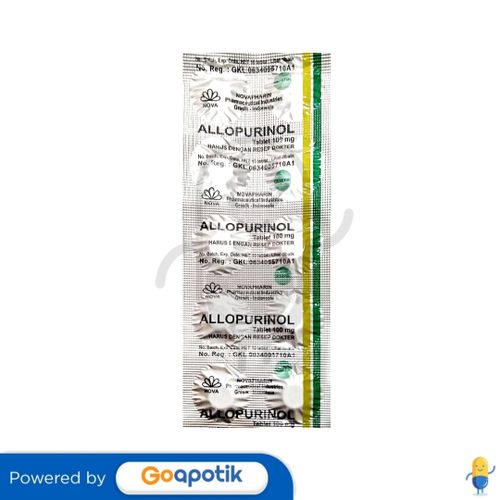 ALLOPURINOL NOVAPHARIN 100 MG TABLET