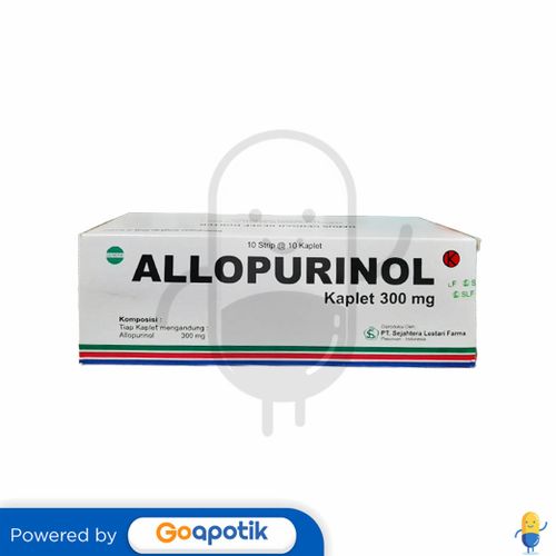 ALLOPURINOL SEJAHTERA LESTARI FARMA 300 MG BOX 100 KAPLET