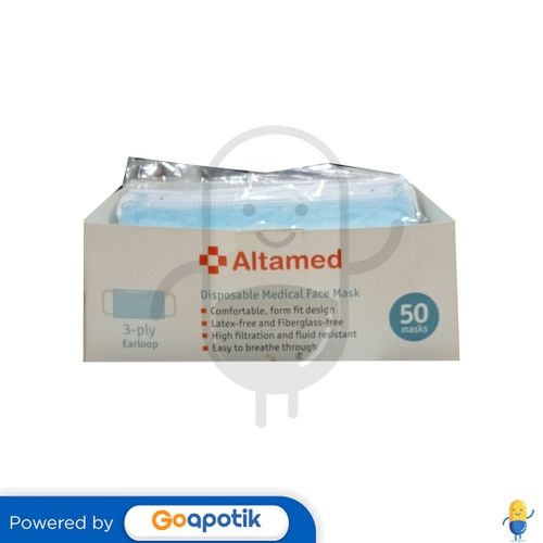 ALTAMED 3PLY DISPOSABLE MEDICAL FACE MASK EARLOOP BOX 50 PCS