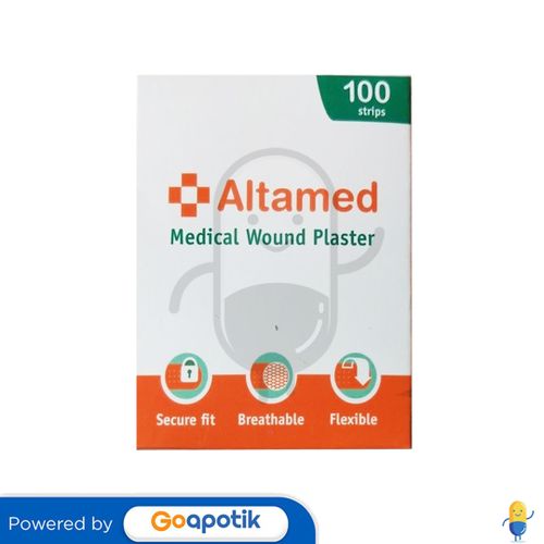 ALTAMED MEDICAL WOUND PLASTER BOX 100 STRIPS