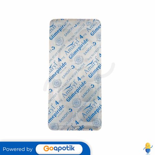 AMARYL 4 MG STRIP 10 TABLET
