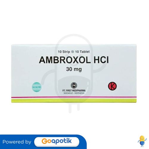 AMBROXOL FIRST MEDIPHARMA 30 MG BOX 100 TABLET