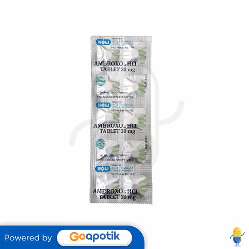 AMBROXOL HCL HOLI 30 MG STRIP 10 TABLET