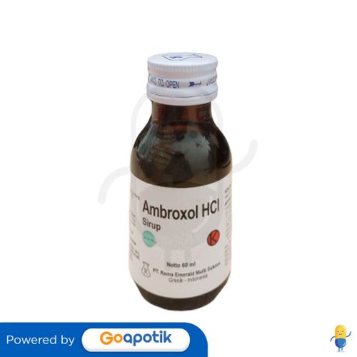 AMBROXOL HCL RAMA 15 MG/5 ML SYRUP 60 ML - Kegunaan, Efek Samping ...