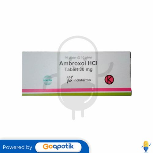 Ulasan Produk AMBROXOL INDOFARMA 30 MG BOX 100 TABLET