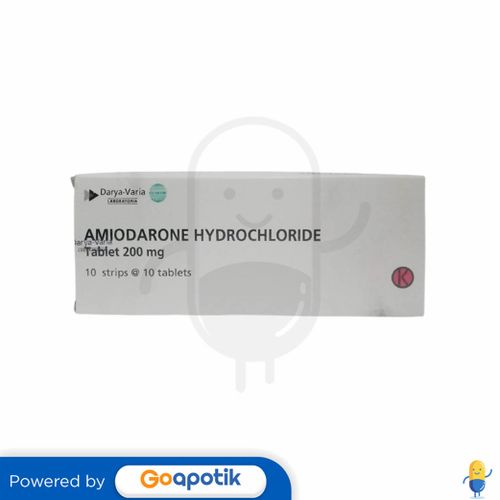 AMIODARONE HCL DARYA VARIA 200 MG BOX 100 TABLET