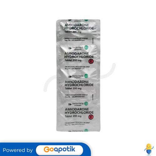 AMIODARONE HCL DARYA VARIA 200 MG STRIP 10 TABLET