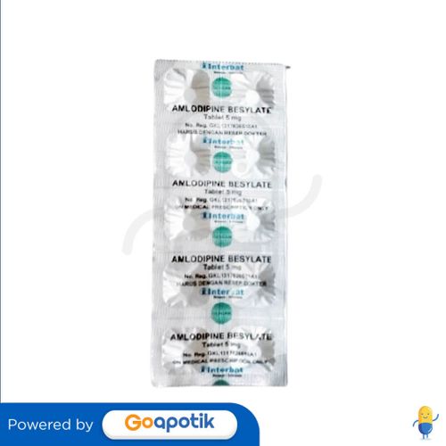 AMLODIPINE BESILATE INTERBAT 5 MG TABLET