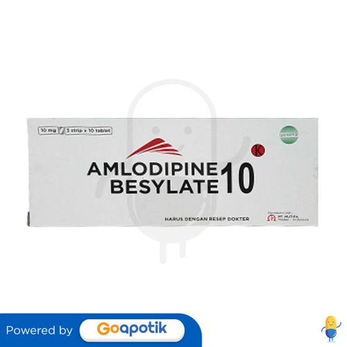 AMLODIPINE BESILATE MUTIFA 10 MG BOX 30 TABLET