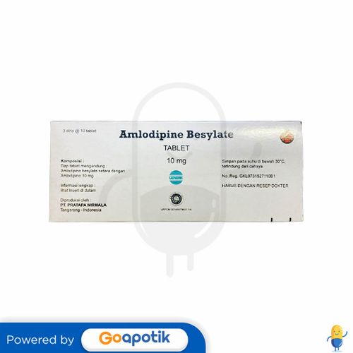 AMLODIPINE BESYLATE PRATAPA 10 MG BOX 30 TABLET