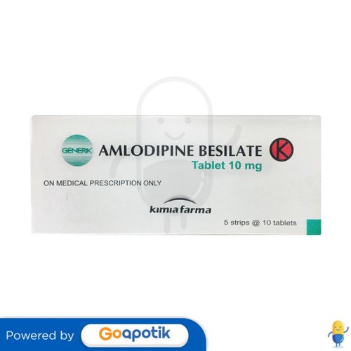 AMLODIPINE BESILATE KIMIA FARMA 10 MG BOX 50 TABLET