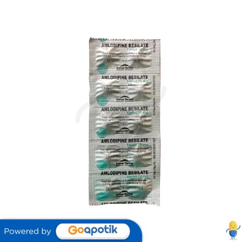 AMLODIPINE BESILATE KIMIA FARMA 10 MG STRIP 10 TABLET