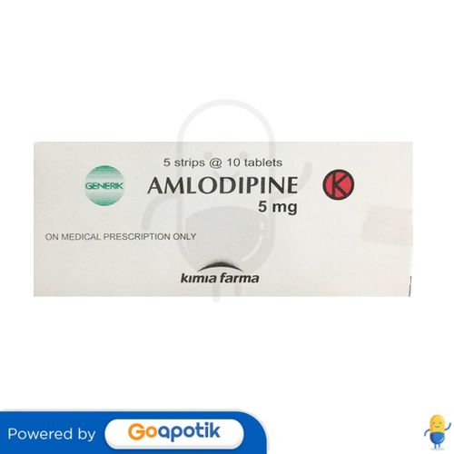 AMLODIPINE BESILATE KIMIA FARMA 5 MG BOX 50 TABLET