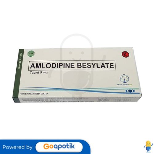 AMLODIPINE BESILATE MULIA FARMA 5 MG BOX 30 TABLET