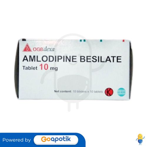 Amlodipine Besilate Ogb Dexa Medica 10 Mg Box 100 Tablet Kegunaan