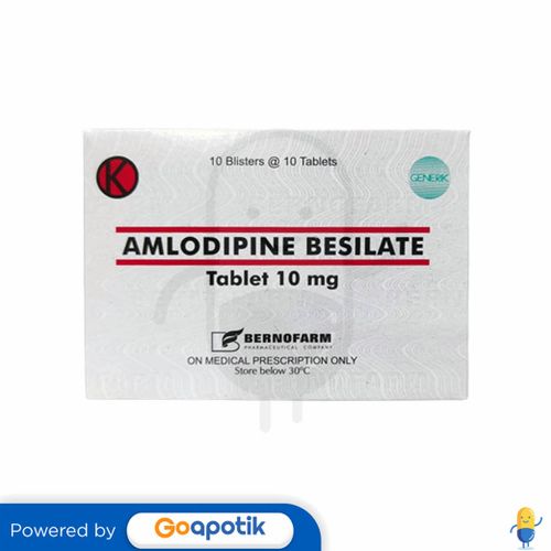 AMLODIPINE BESILATE BERNOFARM 10 MG BOX 100 TABLET