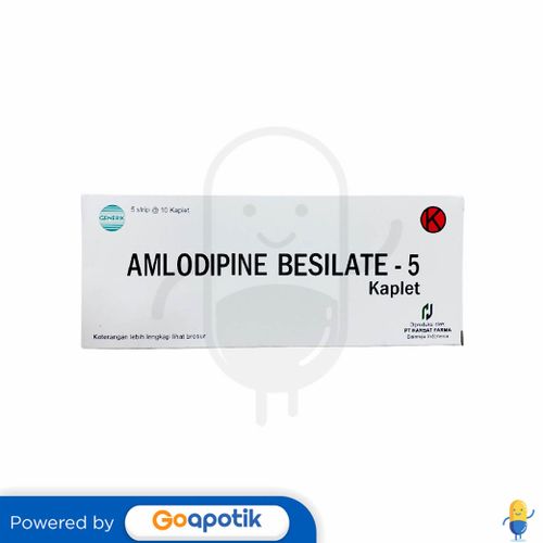 AMLODIPINE BESILATE HARBAT FARMA 5 MG BOX 50 KAPLET