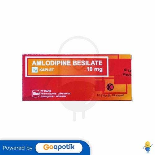 Amlodipine Besilate Ifars 10 Mg Box 100 Kaplet Kegunaan Efek Samping