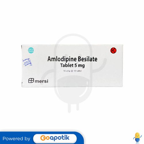 AMLODIPINE BESILATE MERSI 5 MG BOX 100 TABLET