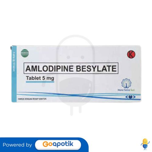 AMLODIPINE BESILATE MULIA 5 MG BOX 100 TABLET