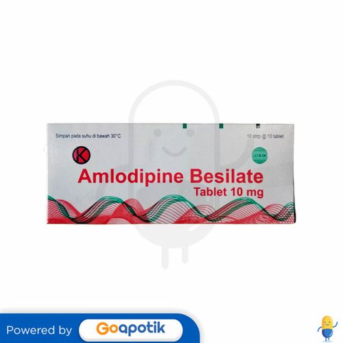 AMLODIPINE BESILATE RAMA 10 MG BOX 100 TABLET