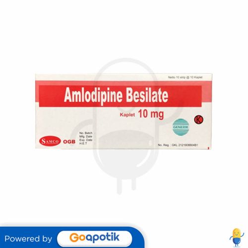 AMLODIPINE BESILATE SAMCO 10 MG BOX 100 KAPLET