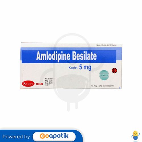 AMLODIPINE BESILATE SAMCO 5 MG BOX 100 KAPLET